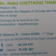 Dr Chettaoui Maha Otolaryngologist (ENT)