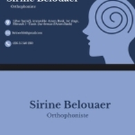 Mlle Sirine Belouaer Speech and language therapist