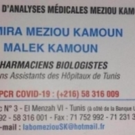 Dr Meziou Kamoun Samira Medical analysis laboratory