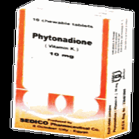 Phytonadione 10mg 20 chewable tab