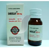 E-moxclav 625mg 10 tab
