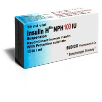 Insulin h bio nph 100i.u.vial