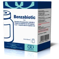 Benzabiotic 1.2 m.i.u.for i.m.inj vial