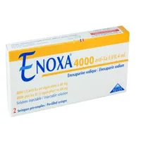 ENOXA 4000UI anti-xa 40mg Sol. Inj. Bt 2 Seringues/0.4ml