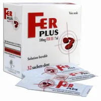 FER PLUS Sol. Buv. Bt 32 Sachtes/7ml