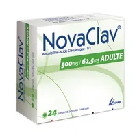 NOVACLAV 500mg/62.5mg Comp pell Bt 24