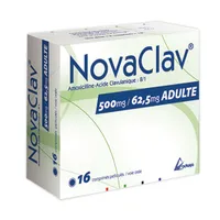 NOVACLAV 500mg/62.5mg Comp pell Bt 16