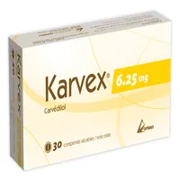 KARVEX 6.25mg Comp. Sec. Bt 30