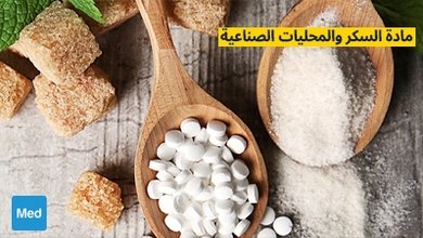 مادة السكر والمحليات الصناعية