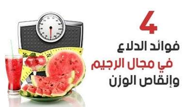 4 فوائد  الدلاع في مجال الرجيم وإنقاص الوزن 