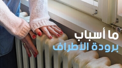 ما أسباب برودة الأطراف