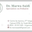 Dr Marwa SAIDI Pediatrician